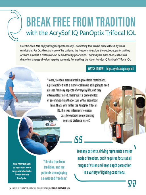 Break Free From Tradition with the AcrySof IQ PanOptix Trifocal IOL – Quentin Allen, MD